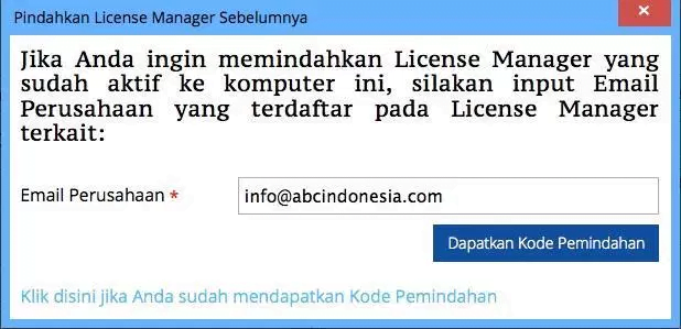 Memindahkan ACCURATE License Manager 1