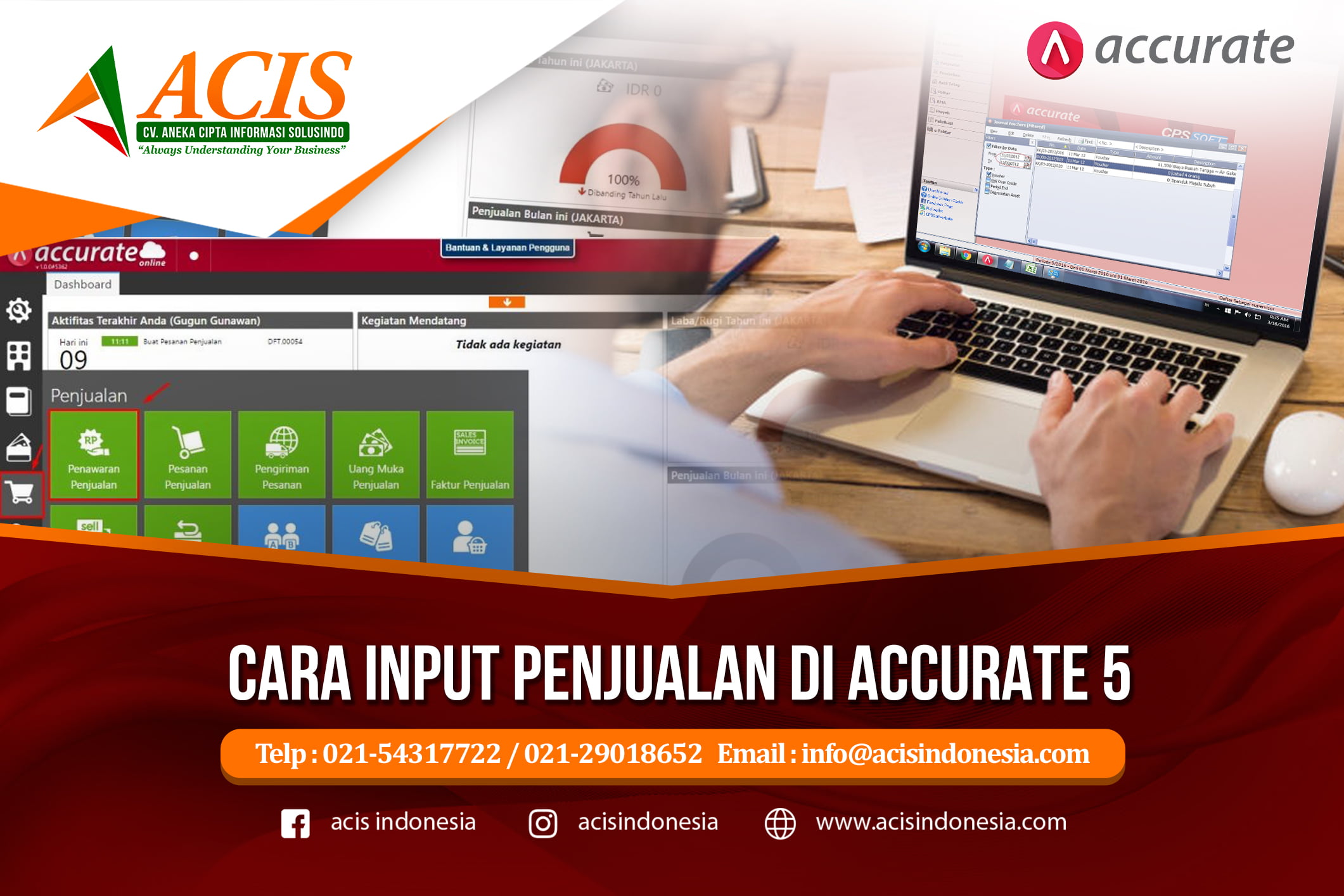 Cara Input Penjualan Di Accurate 5 Acis Indonesia 0855